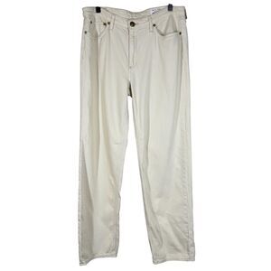 Rag & Bone Dre Low Rise Baggy Boyfriend Jeans Ecru Cream Denim Wide Leg Women 29